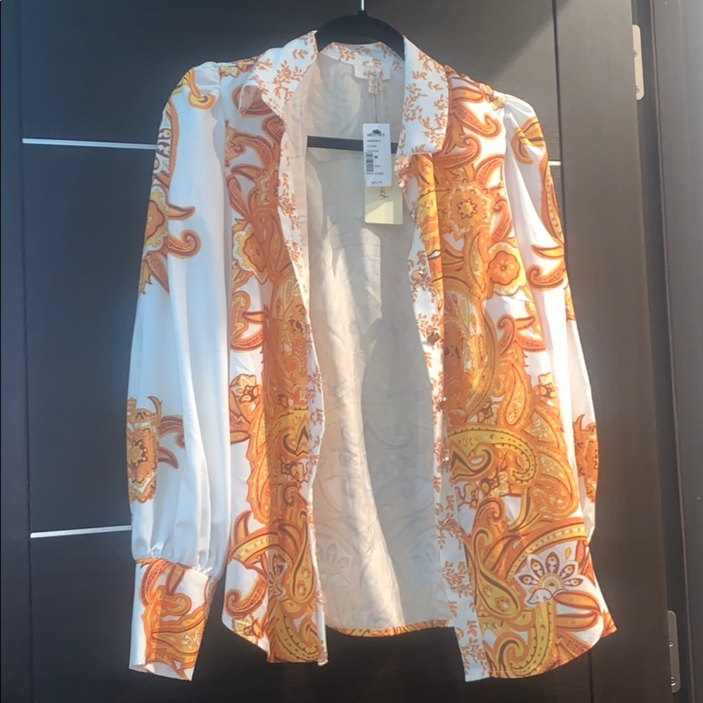 Silk paisley blouse